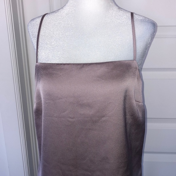 NWOT Pink Satin Tank - Picture 1 of 4